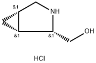 (1R,2S,5S)-rel-3-Azabicyclo[3.1.0]hexan-2-ylmethanol hydrochloride Structure