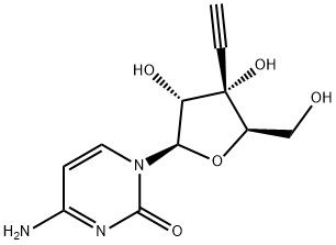 1-(3-C-ethynyl-β-D-ribo-pentofuranosyl)cytosine Struktur