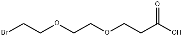 ブロモ-PEG2-酸 化学構造式