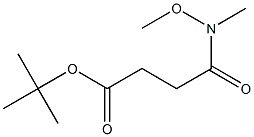 n-methoxy-n-methyl-succinamic acid tert-butyl ester Struktur