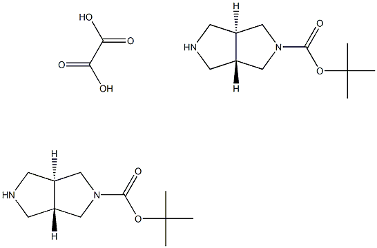 tert-butyl (3as,6as)-rel-octahydropyrrolo[3,4-c]pyrrole-2-carboxylate hemioxalate,1818847-81-2,结构式