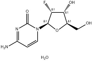 2'-Deoxy-2'-fluorocytidine hydrate Struktur