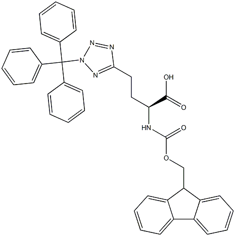 (s)-2-(fmoc-amino)-4-(2-trityl-2h-tetrazol-5-yl)butanoic acid Structure