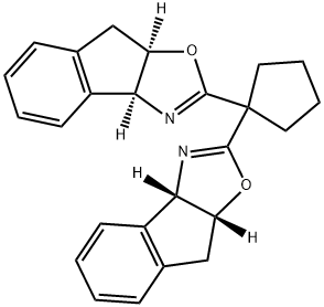 (3aS,3a'S,8aR,8a'R)-2,2'-(シクロペンタン-1,1-ジイル)ビス(8,8a-ジヒドロ-3aH-インデノ[1,2-d]オキサゾール) 化学構造式