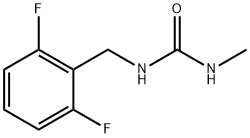 1-[(2,6-difluorophenyl)methyl]-3-methylurea Structure
