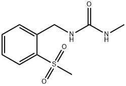 1-[(2-methanesulfonylphenyl)methyl]-3-methylurea Struktur