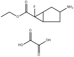 ethyl 3-amino-6-fluorobicyclo[3.1.0]hexane-6-carboxylate oxalate Structure