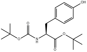 N-[叔丁氧羰基]-L-酪氨酸叔丁酯,18938-60-8,结构式