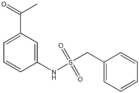 N-(3-acetylphenyl)-1-phenylmethanesulfonamide Structure