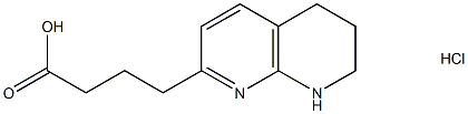 1,8-Naphthyridine-2-butanoic acid, 5,6,7,8-tetrahydro-, hydrochloride (1:1), 193818-31-4, 结构式