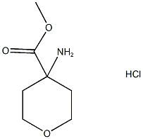 4-氨基-四氢吡喃-4-甲酸甲酯盐酸盐, 199330-66-0, 结构式