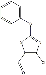 4-chloro-2-(phenylsulfanyl)-1,3-thiazole-5-carbaldehyde Structure