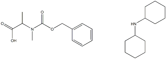 Z-N-Me-DL-Ala-OH·DCHA Structure