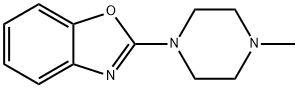 2-(4-メチルピペラジノ)ベンゾオキサゾール 化学構造式