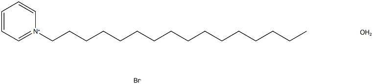 セチルピリジニウムブロミド 水和物 化学構造式