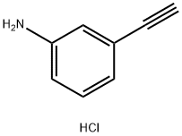 3-乙炔基苯胺盐酸盐, 207226-02-6, 结构式