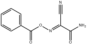 (E)-[carbamoyl(cyano)methylidene]amino benzoate Structure