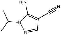 1H-Pyrazole-4-carbonitrile,5-amino-1-(1-methylethyl)-(9CI) Struktur