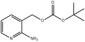 炭酸(2-アミノピリジン-3-イル)メチルtert-ブチル 化学構造式