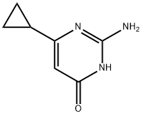 2-氨基-4-羟基-6-环丙基嘧啶 结构式
