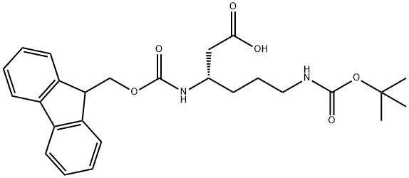 FMoc-β-Lys(Boc)-OH Structure