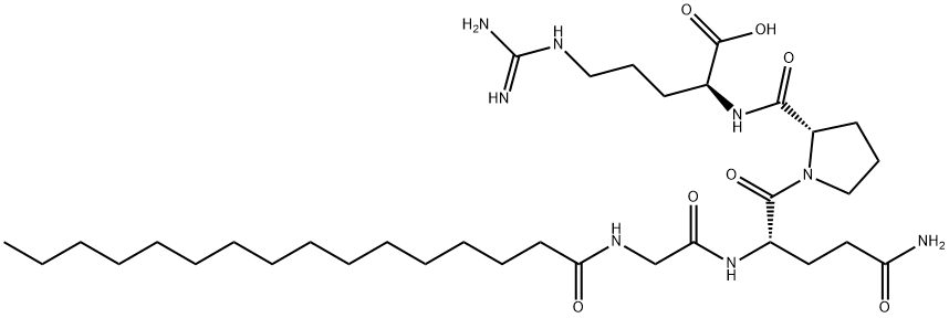 Palmitoyltetrapeptid-7-struktur