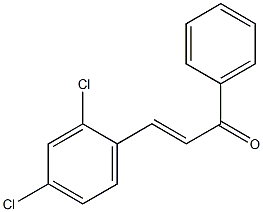 2,4-ジクロロ-trans-カルコン 化学構造式