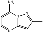 2-メチルピラゾロ[1,5-a]ピリミジン-7-アミン 化学構造式