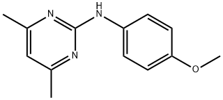N-(4-甲氧基苯基)-4,6-二甲基嘧啶-2-胺,23951-85-1,结构式