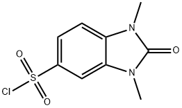 1,3-二甲基-2-氧亚基-2,3-二氢-1H-1,3-苯并二唑-5-磺酰氯化 结构式