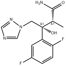(αR,βR)-β-(2,5-Difluorophenyl)-β-hydroxy-α-Methyl-1H-1,2,4-triazole-1-butanaMide Structure