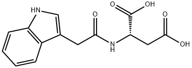 (S)-2-(2-(1H-吲哚-3-基)乙酰氨基)琥珀酸 结构式