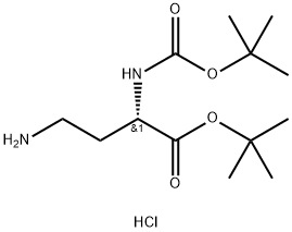 Boc-Dab-OtBu·HCl Structure