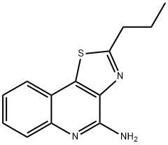 2-プロピルチアゾロ[4,5-C]キノリン-4-アミン 化学構造式