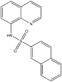 N-(8-quinolinyl)-2-naphthalenesulfonamide Structure
