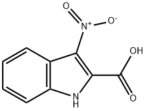 3-硝基-1H-吲哚-2-羧酸, 28737-35-1, 结构式