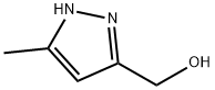 5-甲基-1H-吡唑-3-甲醇, 29004-73-7, 结构式