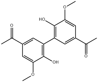 Dehydrodiacetovanillone Structure