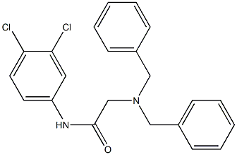 2-(dibenzylamino)-N-(3,4-dichlorophenyl)acetamide,,结构式