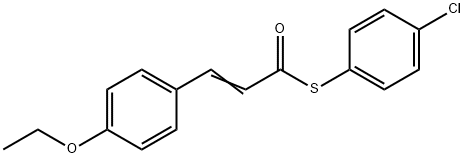 (2E)-1-[(4-chlorophenyl)sulfanyl]-3-(4-ethoxyphenyl)prop-2-en-1-one|