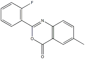 2-(2-fluorophenyl)-6-methyl-4H-3,1-benzoxazin-4-one