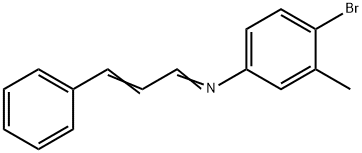 (1E,2E)-N-(4-bromo-3-methylphenyl)-3-phenylprop-2-en-1-imine 化学構造式