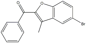 2-benzoyl-5-bromo-3-methyl-1-benzofuran Structure