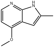 4-メトキシ-2-メチル-1H-ピロロ[2,3-B]ピリジン 化学構造式
