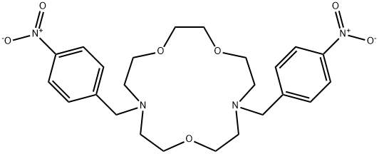 7,13-Bis[(4-nitrophenyl)methyl]-1,4,10-trioxa-7,13-diazacyclopentadecanedihydrochloride Structure