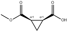(1S,2R)-rel-2-(methoxycarbonyl)cyclopropane-1-carboxylic acid Structure