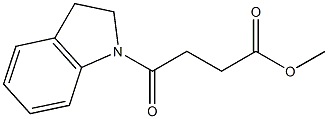methyl 4-(2,3-dihydro-1H-indol-1-yl)-4-oxobutanoate Structure