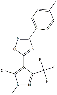  5-[5-chloro-1-methyl-3-(trifluoromethyl)-1H-pyrazol-4-yl]-3-(4-methylphenyl)-1,2,4-oxadiazole