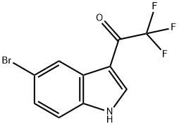 5-溴-3-三氟乙酰基-吲哚,32387-18-1,结构式