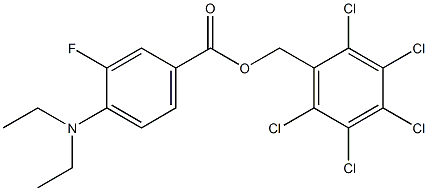329701-56-6 (2,3,4,5,6-pentachlorophenyl)methyl 4-(diethylamino)-3-fluorobenzoate